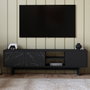 Hanah Home Soporte para TV Ravello Negro y Mármol